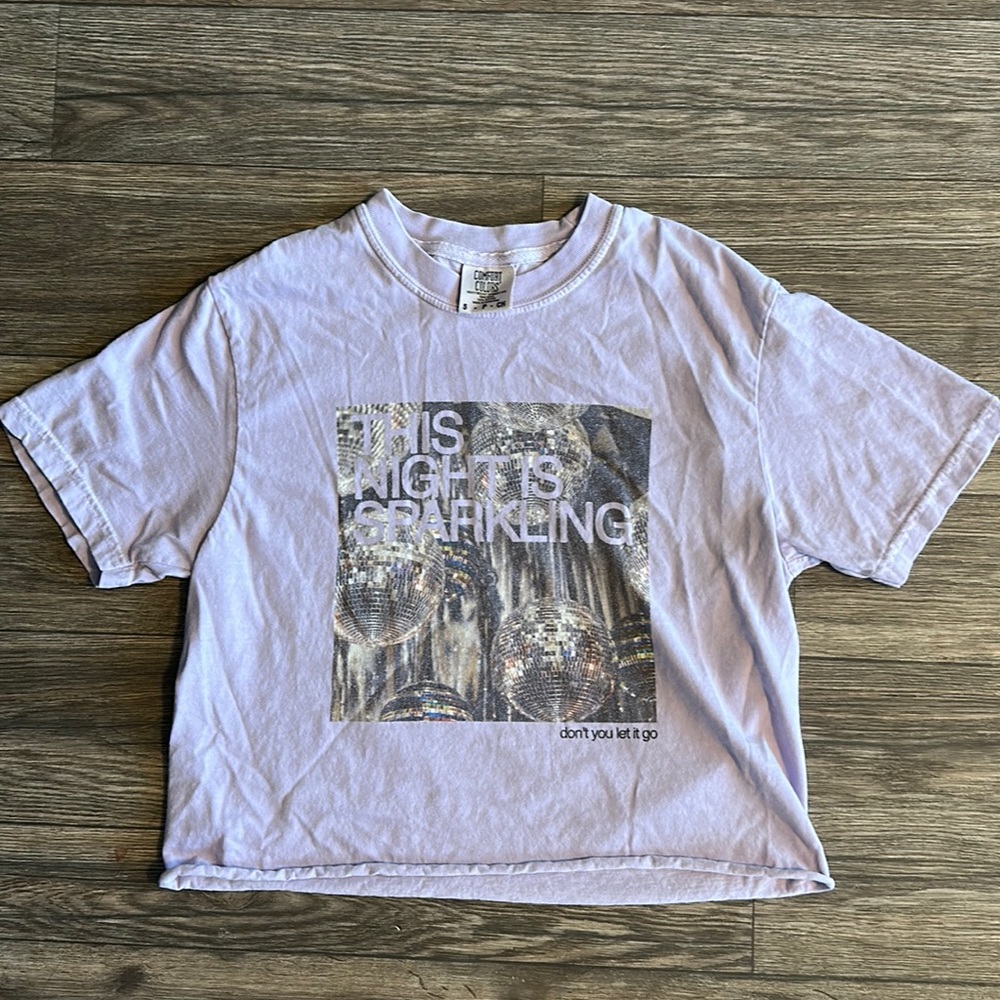 Taylor Swift Enchanted Comfort Colors Crop Size S